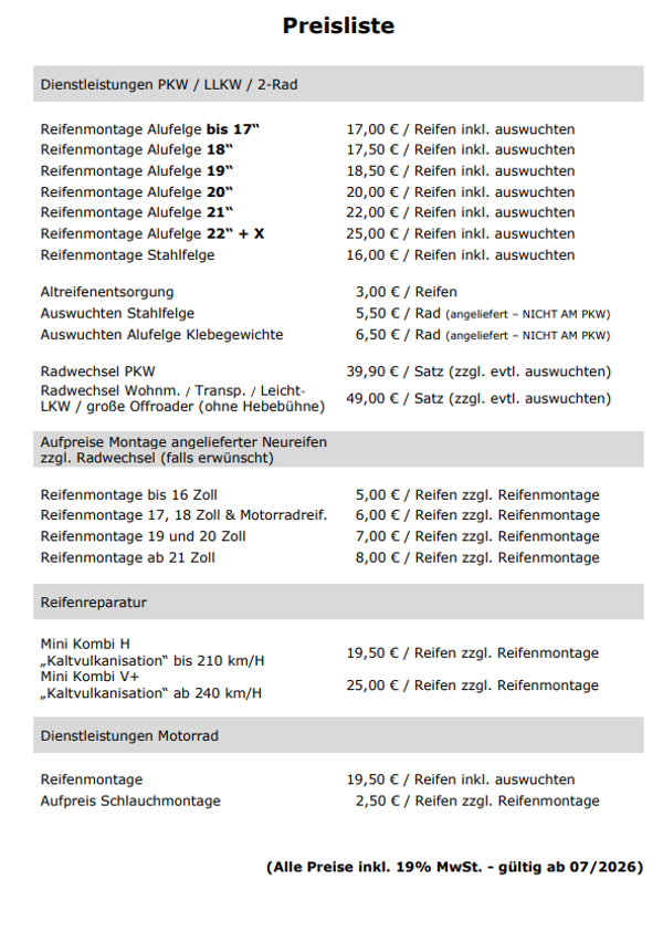 Preisliste2026 Reifen Zucki